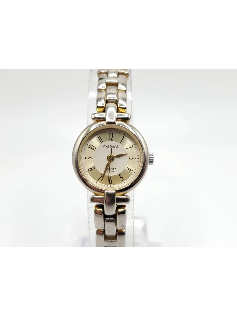 Carriage By Timex Quartz Watch Womens New Battery Round 18mm